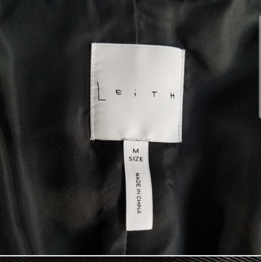 Leith Tuxedo Style Vest Long Line Size M - image 4